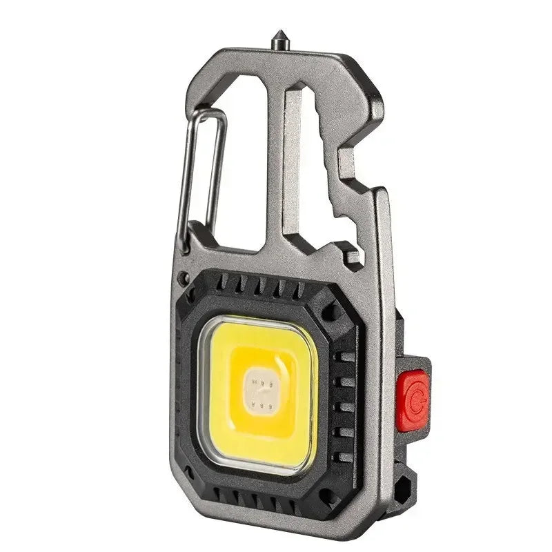 Mini LED Keychain Light Small Flashlight Work Light Strong Light COB Ultra Light Portable Flashlight