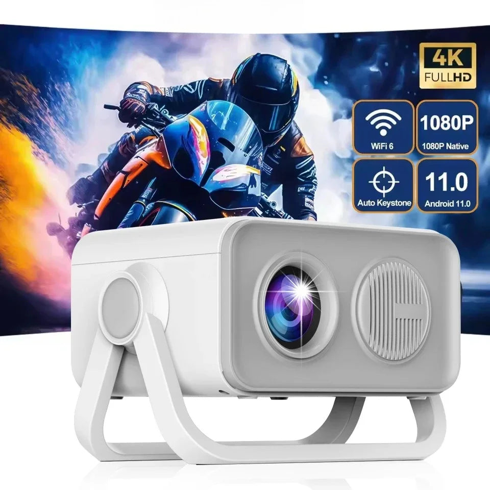 HT23 PRO Native Portable Projector 800ANSI 1080P Auto Focus Keystone Correction Android13 BT5.2 WIFI6 360° Home Cinema 2025