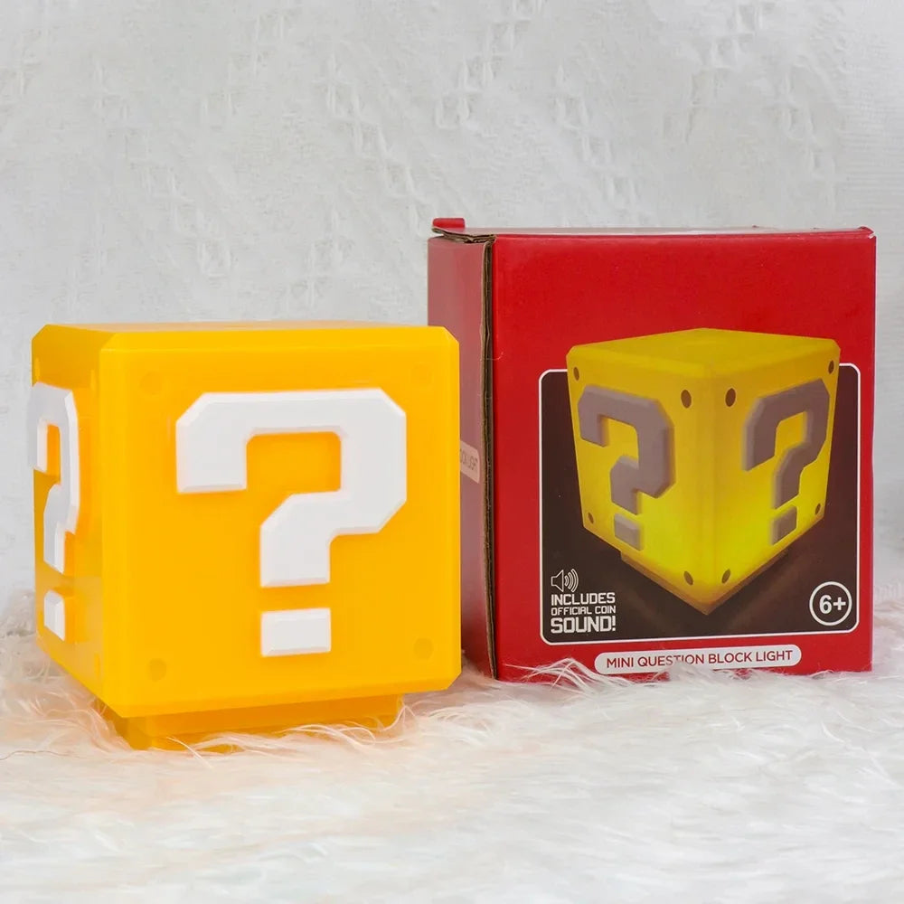 LED Question Mark Night Light With Music Anime Peripheral Children's Bedroom Bedside Lamp USB Rechargeable Gift